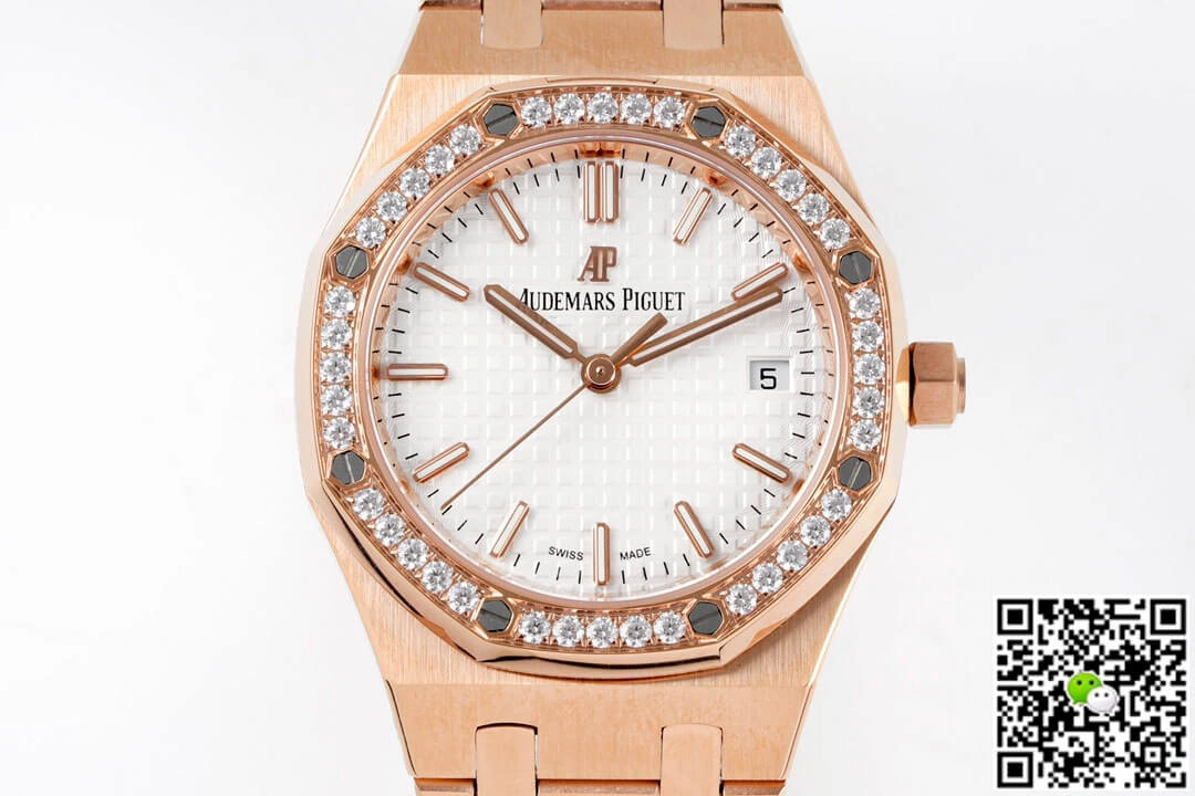 Audemars Piguet Royal Oak 77351OR.ZZ.1261OR.01 8F Factory 1:1 Best Edition Replica Watch Rose Gold Strap